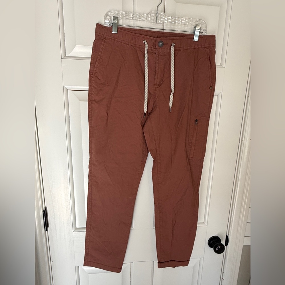 Vuori Ripstop Drawstring Pants Brown Performance … - image 2